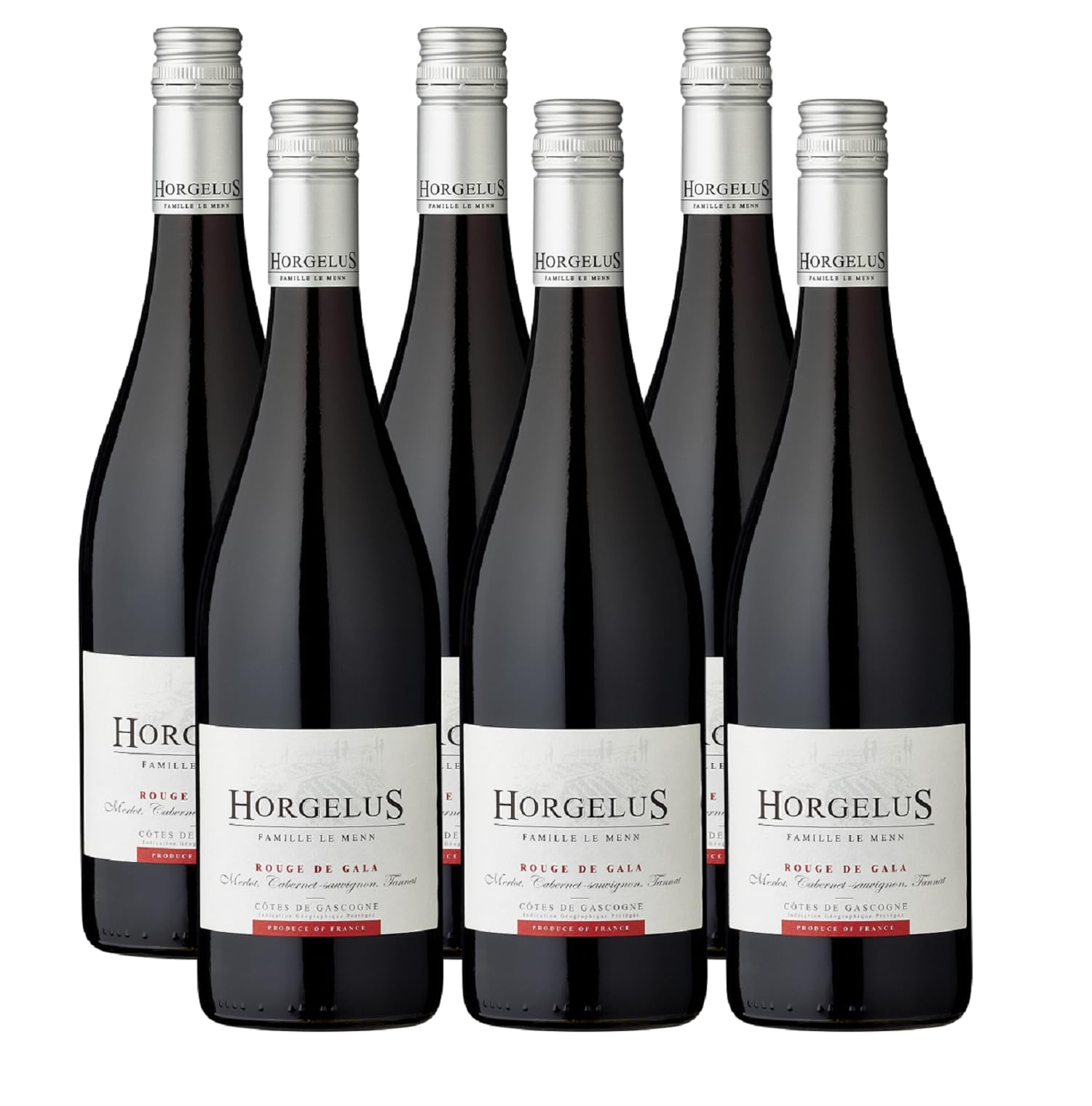 Domaine Horgelus Horgelus Rouge Côtes de Gascogne I.G.P. Merlot-Tannat 2023 (1 x 0.75 l)