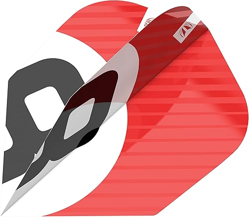 Miniatura 2 de Target Darts Chicane Design - Juego de 3 vuelos de dardos Pro Ultra Red No.6, 9 pulgadas en total