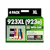 923XL 923 8130e Ink Cartridges Combo Pack with Chip: Replacement for HP Ink 923e 923 923XL for HP923 OfficeJet Pro 8130e 8135e 8139e 8138e 8122e 8120 8124e 8125e 8130 8132e 8134e Printer