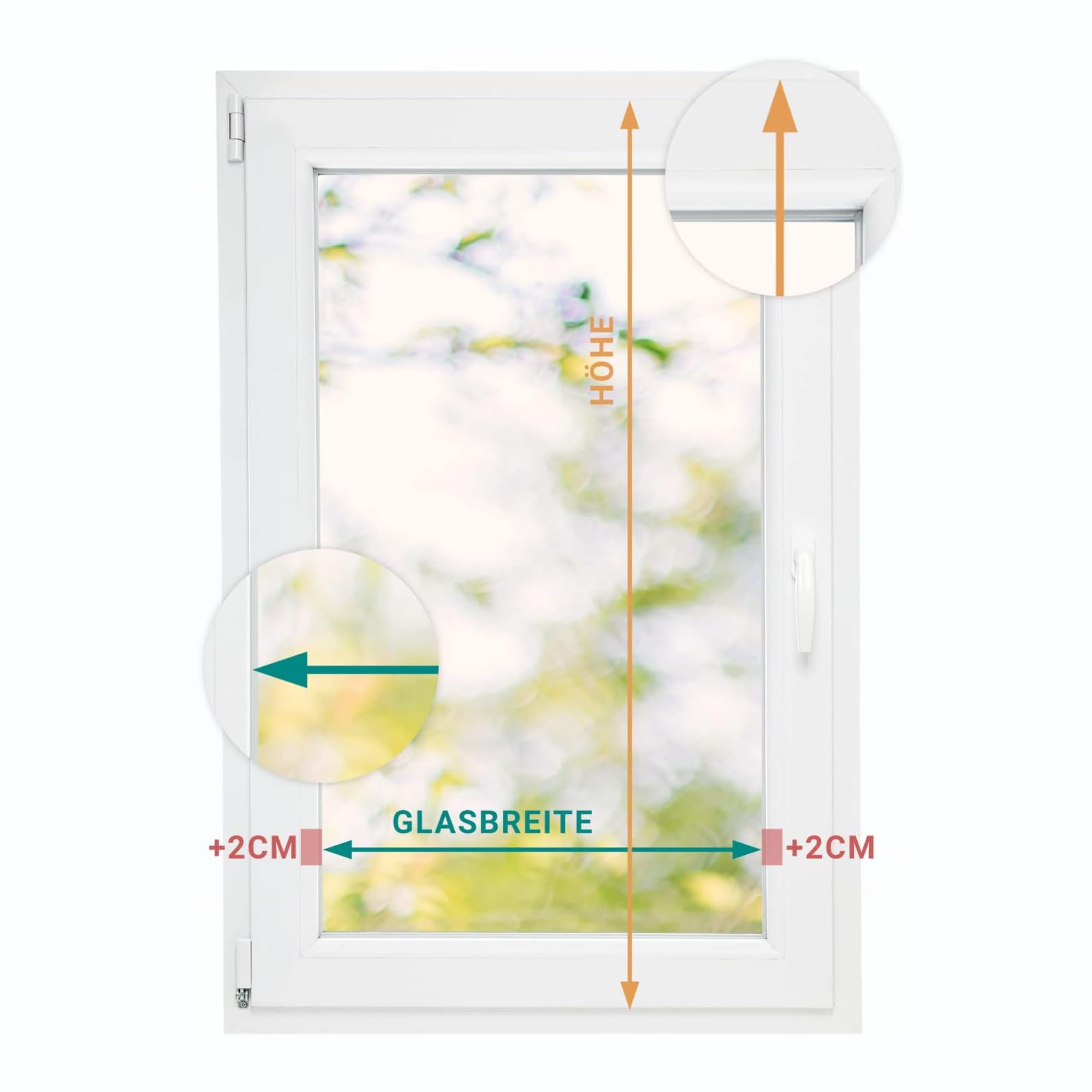Estika Tenda plissettata su misura senza forare - larghezza 30-129 cm, altezza 150-230 cm - tessuto in 23 colori, profilo in 5 colori - per interni, per finestre, fissaggio a morsetto (Klemmfix)