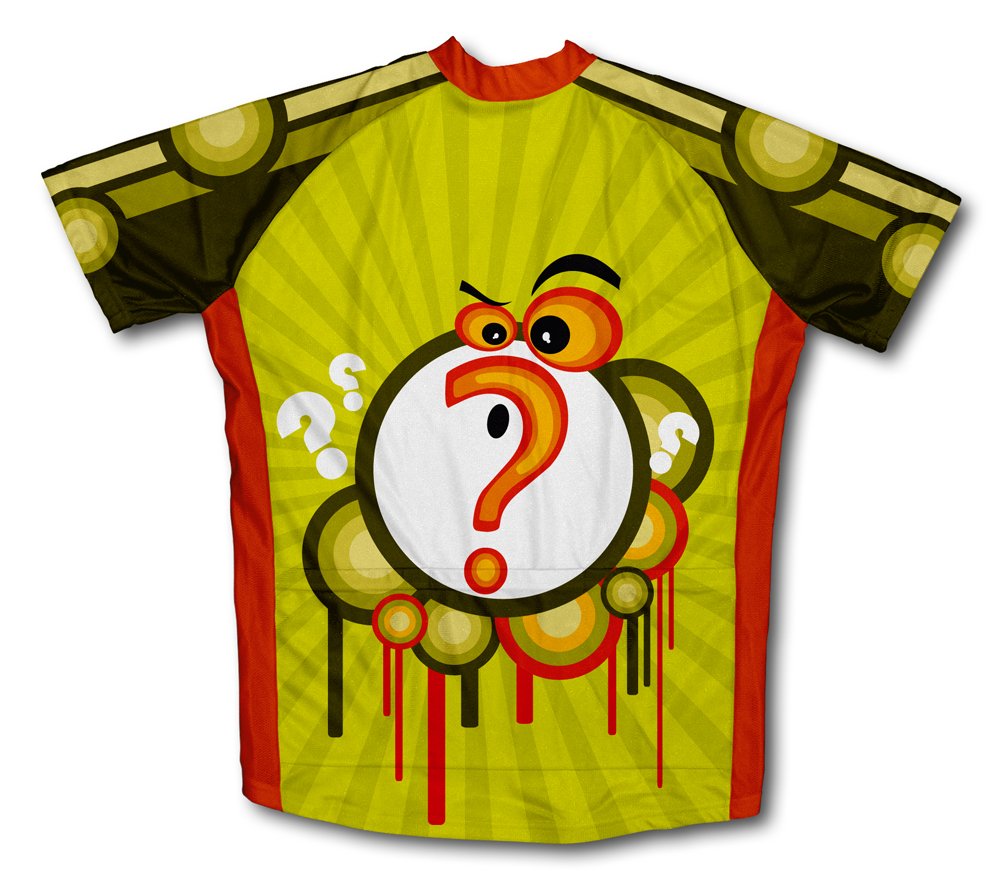 ScudoPro Confused Critter Short Sleeve Cycling Jersey for Youth - Size XS Green