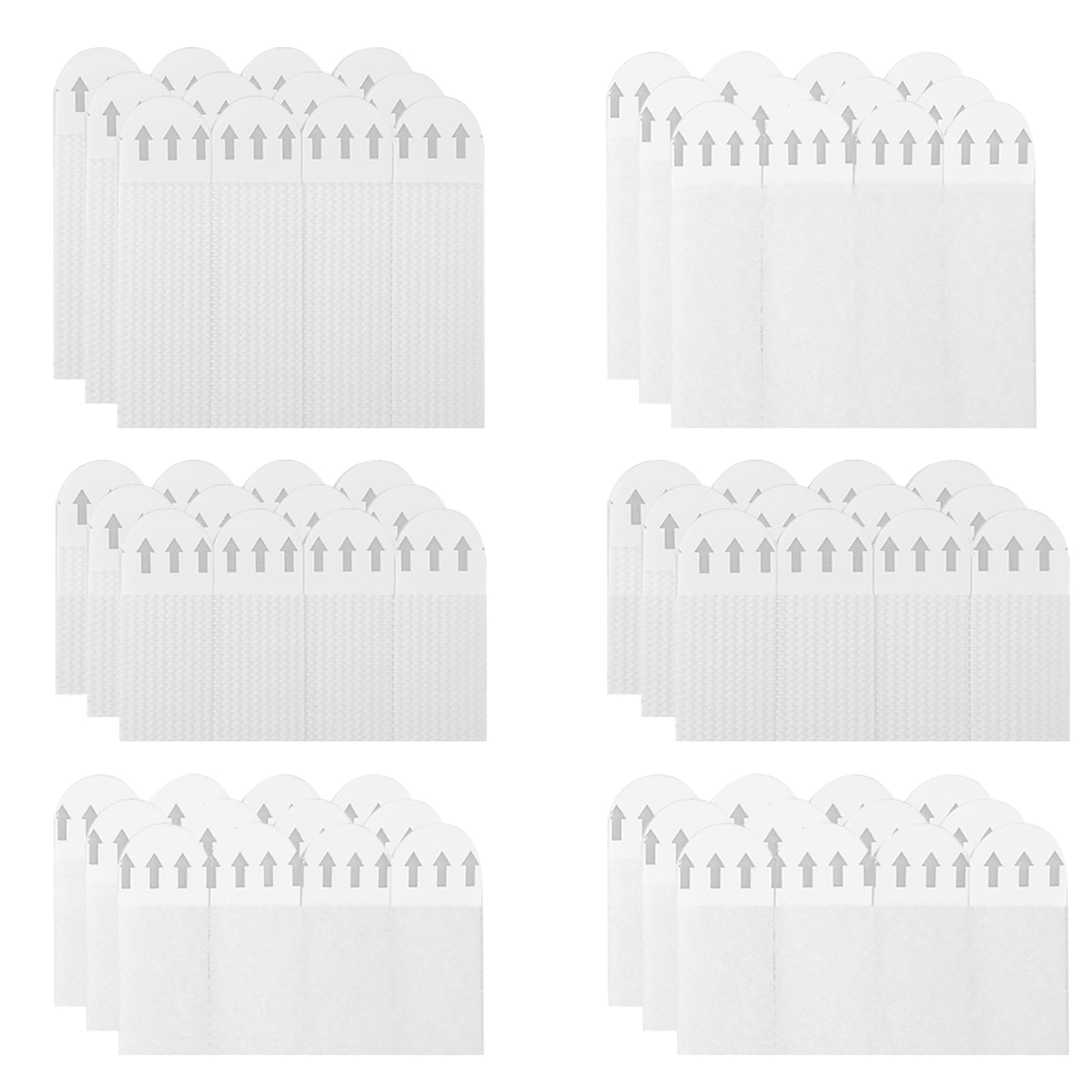 72 Piezas Tiras Adhesivas para Colgar Cuadros sin Agujeros (32 Pares), Cinta de Doble Cara para Colgar Marcos, Espejos, Relojes de Pared sin Clavos, Adecuado para Diversas Superficies