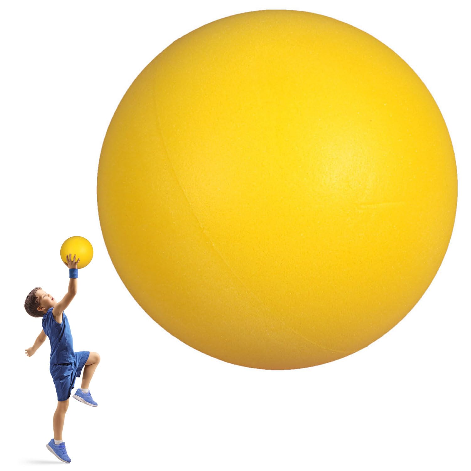 Uncoated High Density Foam Sports - Soft Bouncy Lightweight Easy to Grasp Silent Safe Odorless Washable Ideal for Interactive Play Over 3 Years Old