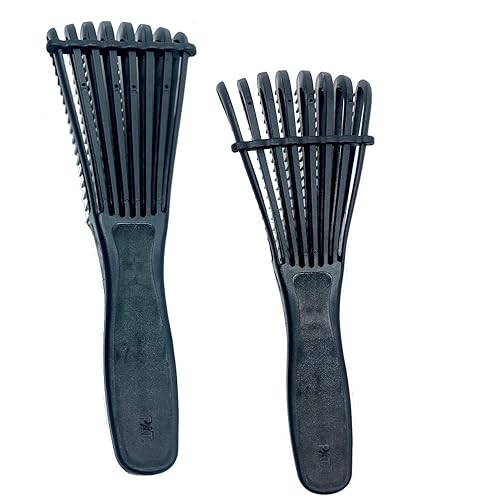 Miniatura 5 de Melanin Crown Cepillo desenredante flexible  Cepillo desenredante para cabello afroamericano natural cabello liso ondulado cepillo desenredante para