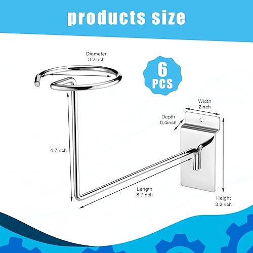 Miniatura 3 de 6 ganchos de exhibición de sombreros, accesorios de pared de listones para sombrero, accesorios de pared de listones para el hogar, estantes de