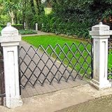 VEVOR Single Folding Security Gate, 5' H x 5-1/2' W Folding Door Gate, Steel Accordion Security...