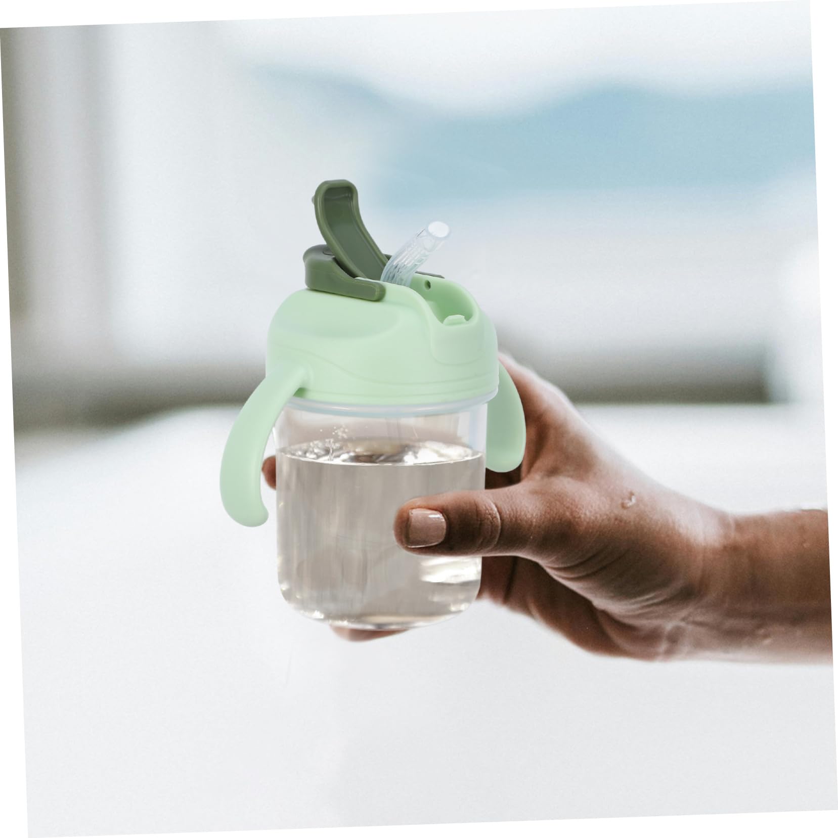 2 Vasos De Agua Para Ancianos Vasos Para Pacientes Con Pajita Para El Cuidado De Ancianos Con Asa Para Alimentación De Convalecientes En Cama Para Adultos Con Disfagia
