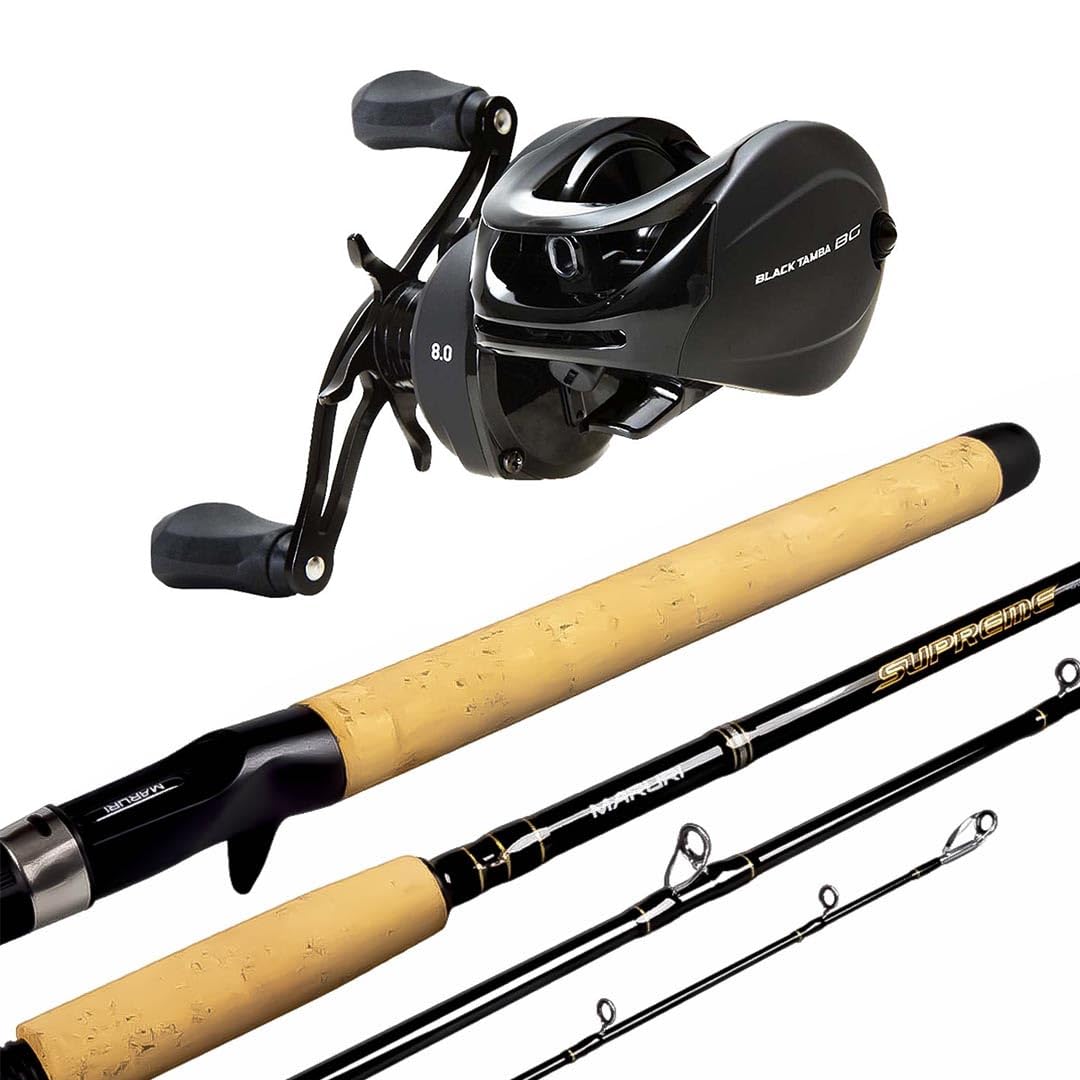 Maruri, Kit Pesca Carretilha Maruri Black Tamba BG + Vara Maruri