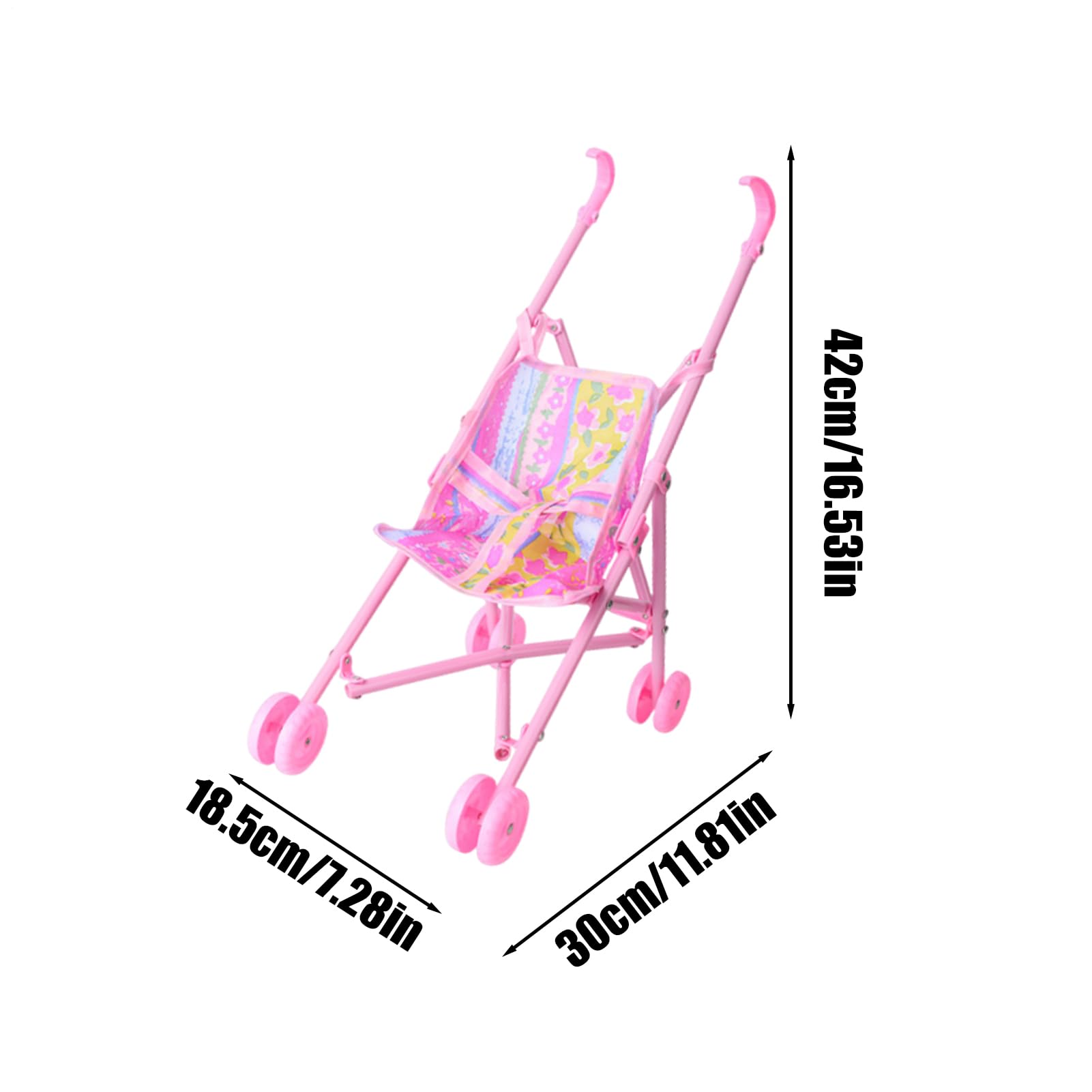 Carrito De Muñecas Para Niños - Juguete De Juego Simbólico, Compacto Y Portátil, Ideal Para Casa O Jardín