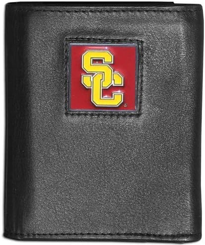 Siskiyou NCAA USC Trojans Leather Tri-Fold Wallet Multicoloured, Uni