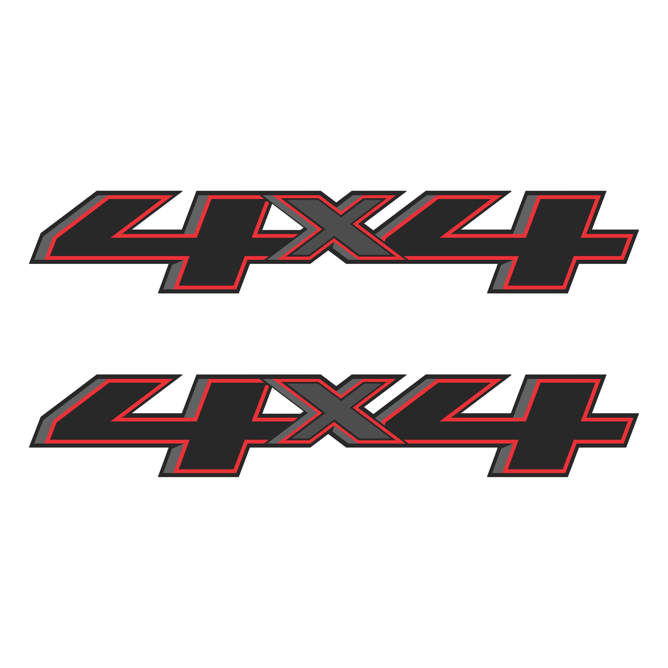 GOLD HOOK 4x4 Decals Black Metallic for Chevy Silverado 2014-2017