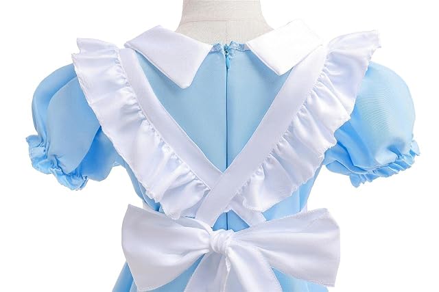 Foto 5 de 7 de Lito Angels Vestido de Niña de Cuento para Niñas Pequeñas, Azul, 4-5 Años
