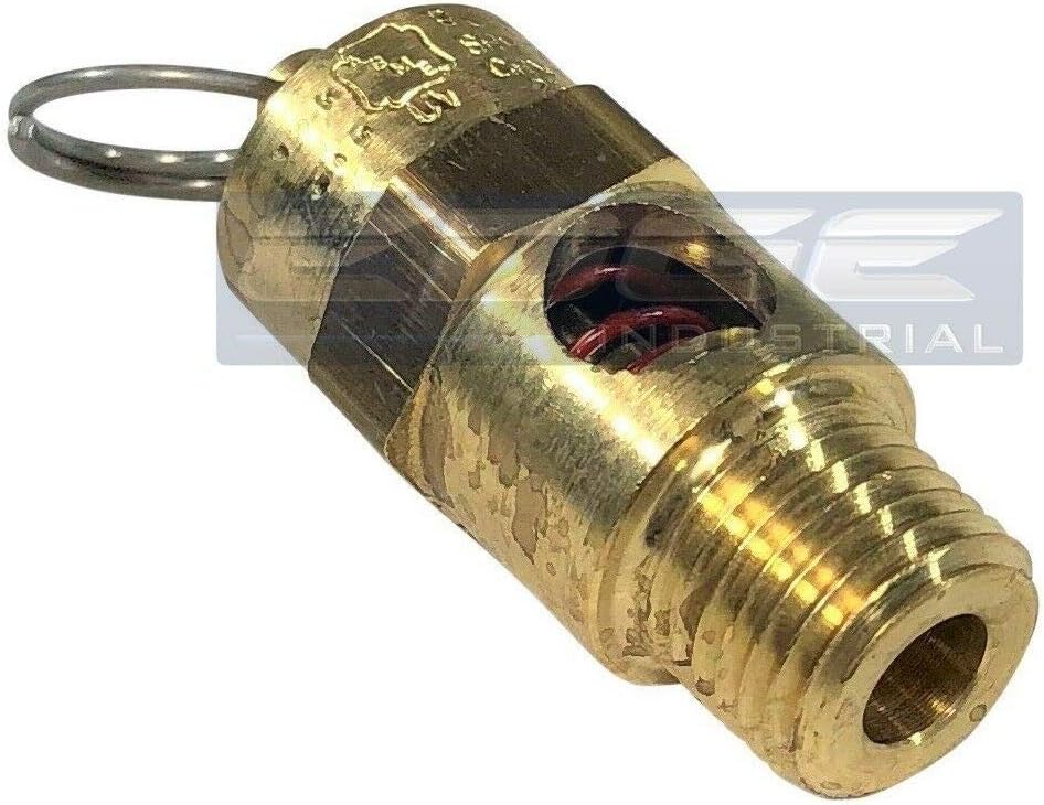 1/4″ ASME Brass Safety Relief POP Off Valve, American Made, COMPRESSORS, Tanks (200 PSI) BigaMart