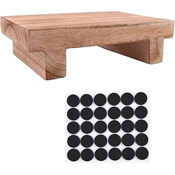 Multifunctional Step Stool Made of Solid Wood - Sturdy for High Beds Kitchen Living Room Cupboard - For Children and Adults - 25 x 18 x 7 cm