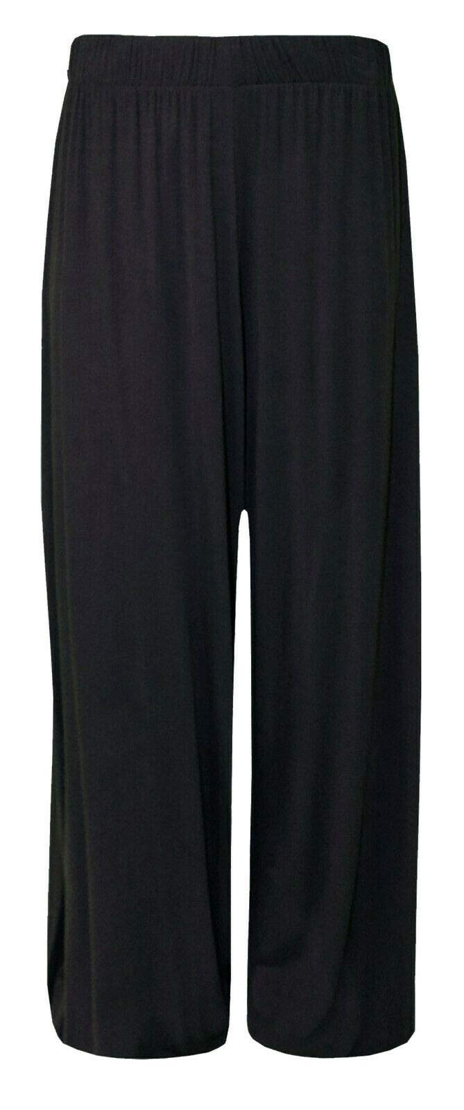 Hina Fashion Womens Stretchy Wide Leg Palazzo Ladies Full Length Flared Loungewear Pants Plus Size Trousers