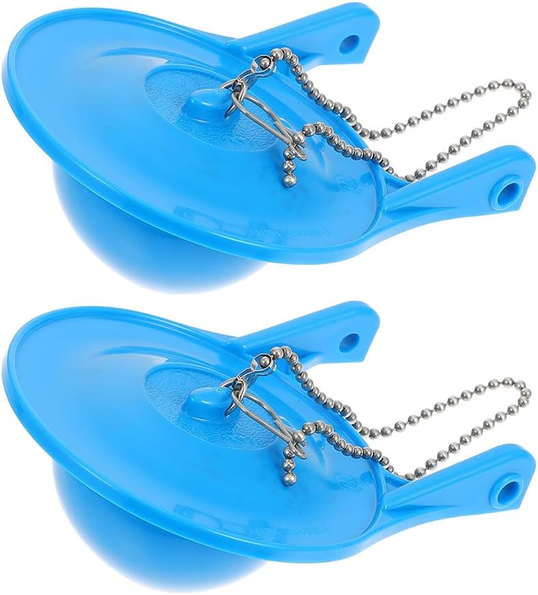 Toilet Flapper Replacement, 2 Pack - 3 Inch Compatible with Gerber 99-788, Includes 2 Toilet Handle Chains - Durable Rubber for Water Saving & Easy Installation