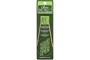 Clover Takumi Bamboo Circular 16-Inch Size 4 Knitting Needles