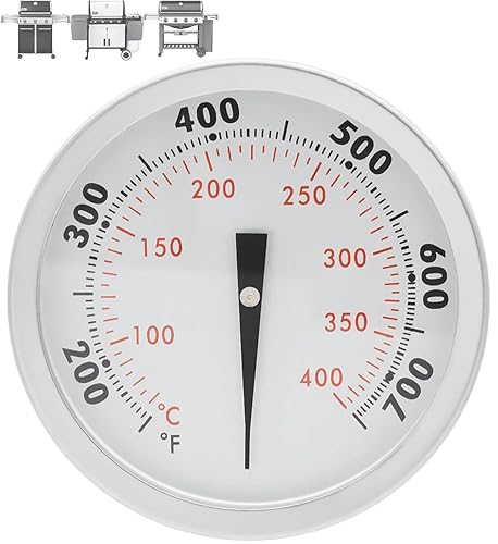 Miniatura 10 de Medidor de termómetro para ahumador de 3 1/8 pulgadas para termómetro Masterbuild, todos los accesorios para fumadores de Oklahoma Joe,