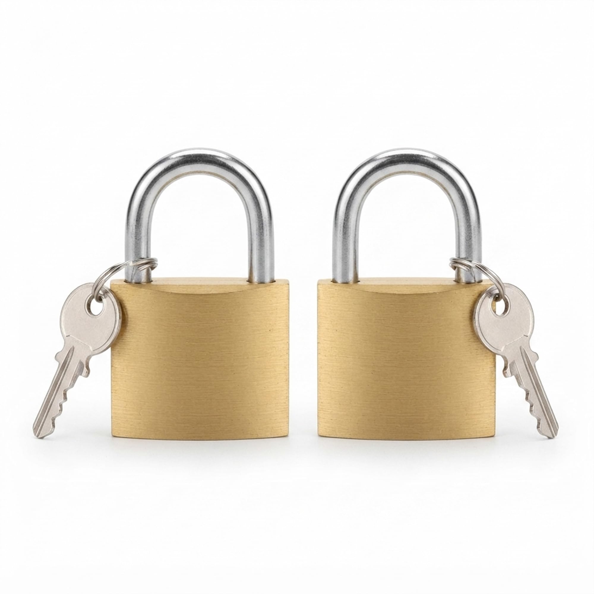 Klints Padlock with 3 Keys - 32mm, Golden Pad Lock for lockers, Gates, Pack of 2-image-20