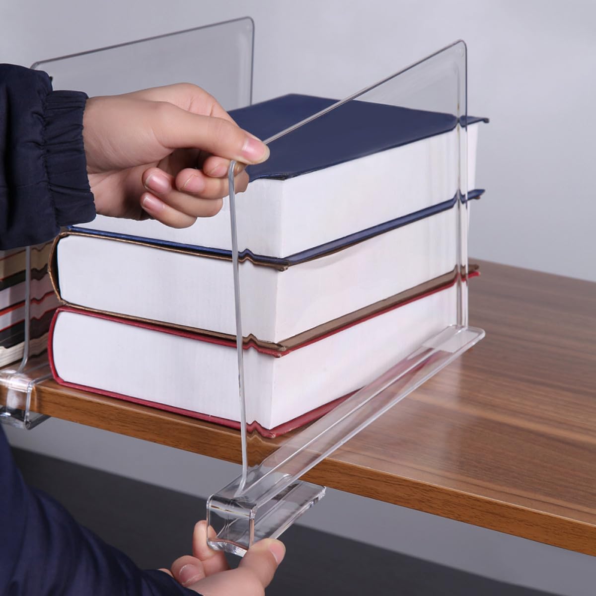 6pcs Shelf Dividers for Closet and Bookshelf Organizer, Vertical Storage Panels for Clothes and Cabinet Separation, Nail-Free Installation for Home Storage