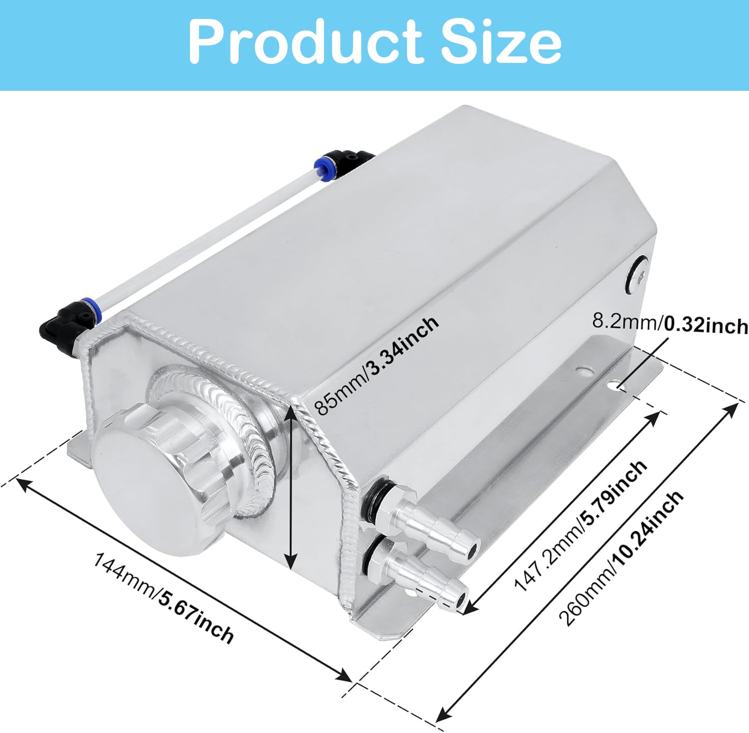 Baieasy Coolant Overflow Tank, Coolant Reservoir Tank, Radiator