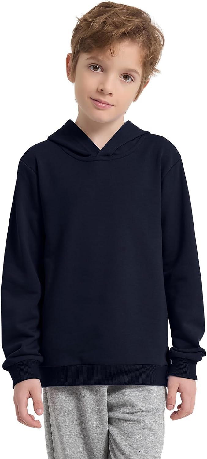 Phedrew Cotton Kids Hoodie Sweatshirt Midweight Long Sleeve Pullover Boys Girls Tops Clothes for Toddlers(Age 2-14) - Image 2