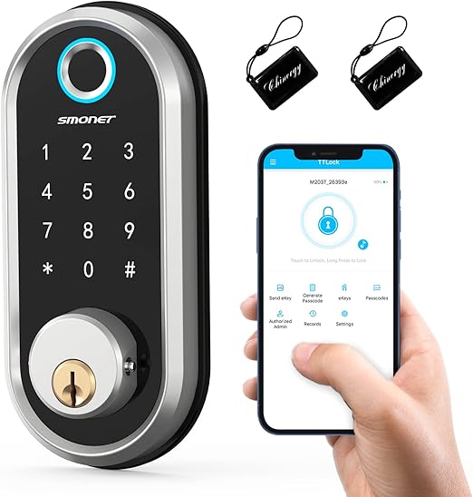 Smart Lock, Bluetooth Keyless Entry Keypad Smart Deadbolt