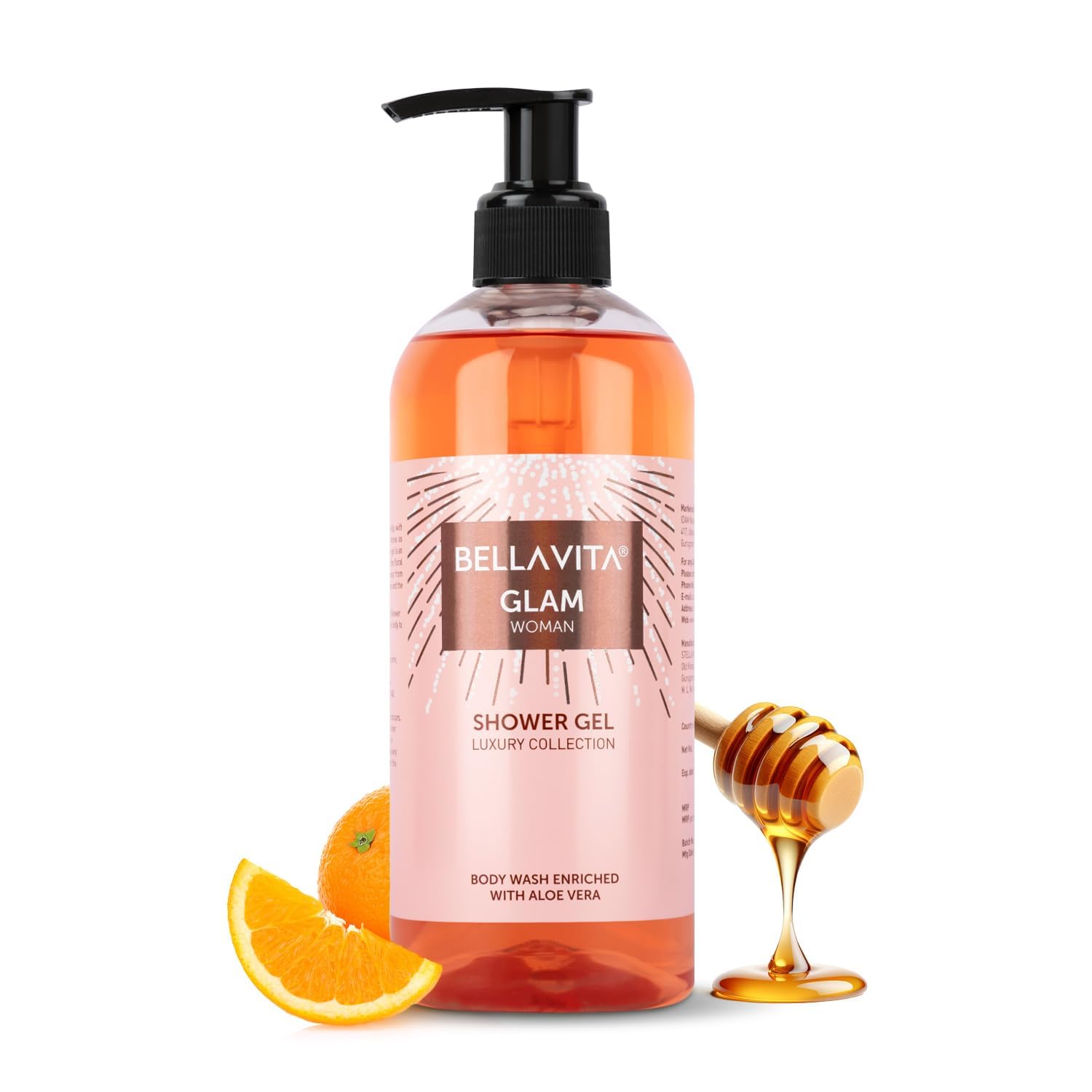 Bella Vita Luxury Glam Woman Body Wash Refreshing Shower Gel for Deep Cleansing, Hydrating, Moisturising, Softer & Smoother Skin with Aloe Vera 500 ml-image-6