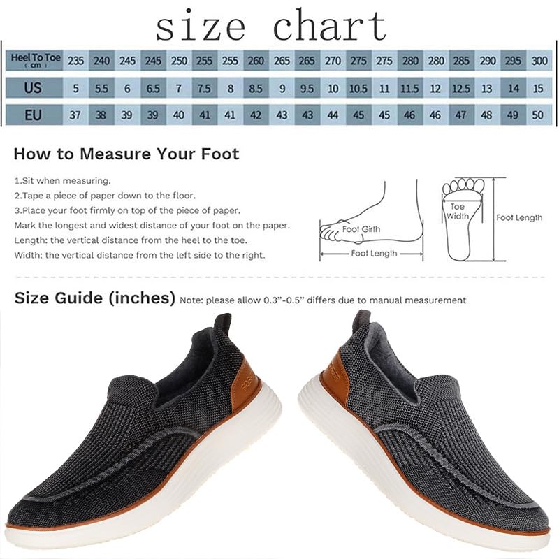 Men's Casual Canvas Loafers Shoes Slip Ons with Arch Support Orthopedic Breathable Comfortable for Plantar Fasciitis Walking Sneakers3