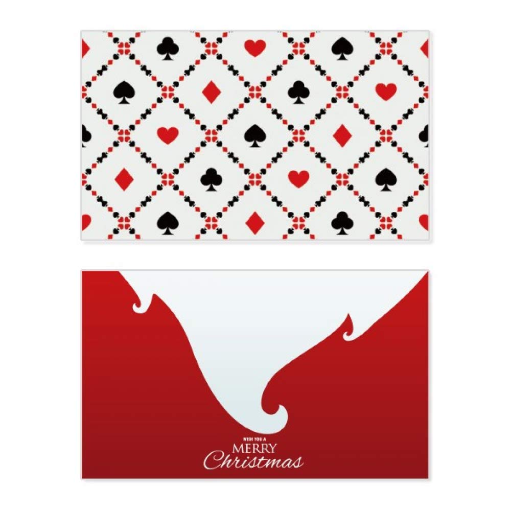 Carte de Noël et message vintage sous forme de jeu de cartes thématique à offrir - 5
