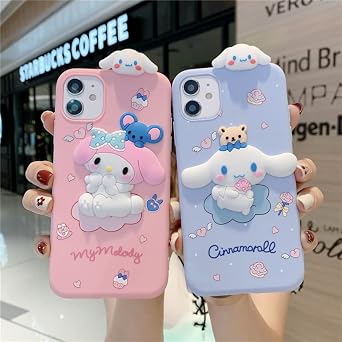 Case Compatible with iPhone 11, Shock-Absorption Anti-Scratch Bumper Case Cover, Cute Funny Anime Cartoon Design for Kids Teens Boys Girls