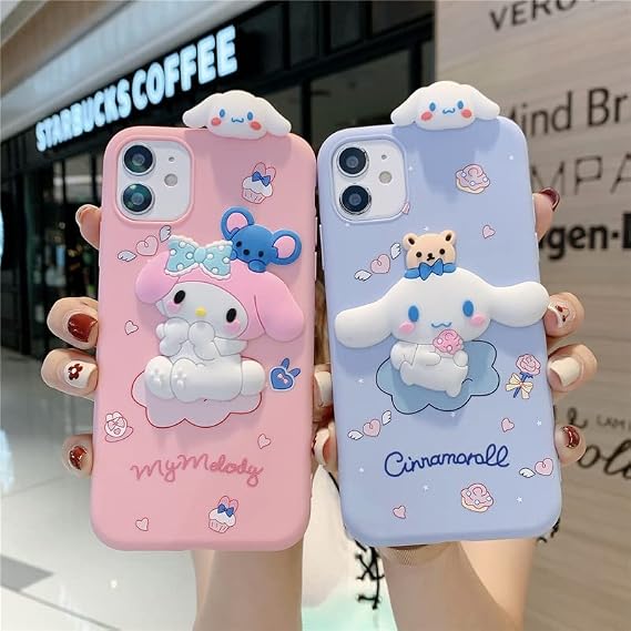 Case Compatible with iPhone 11, Shock-Absorption Anti-Scratch Bumper Case Cover, Cute Funny Anime Cartoon Design for Kids Teens Boys Girls