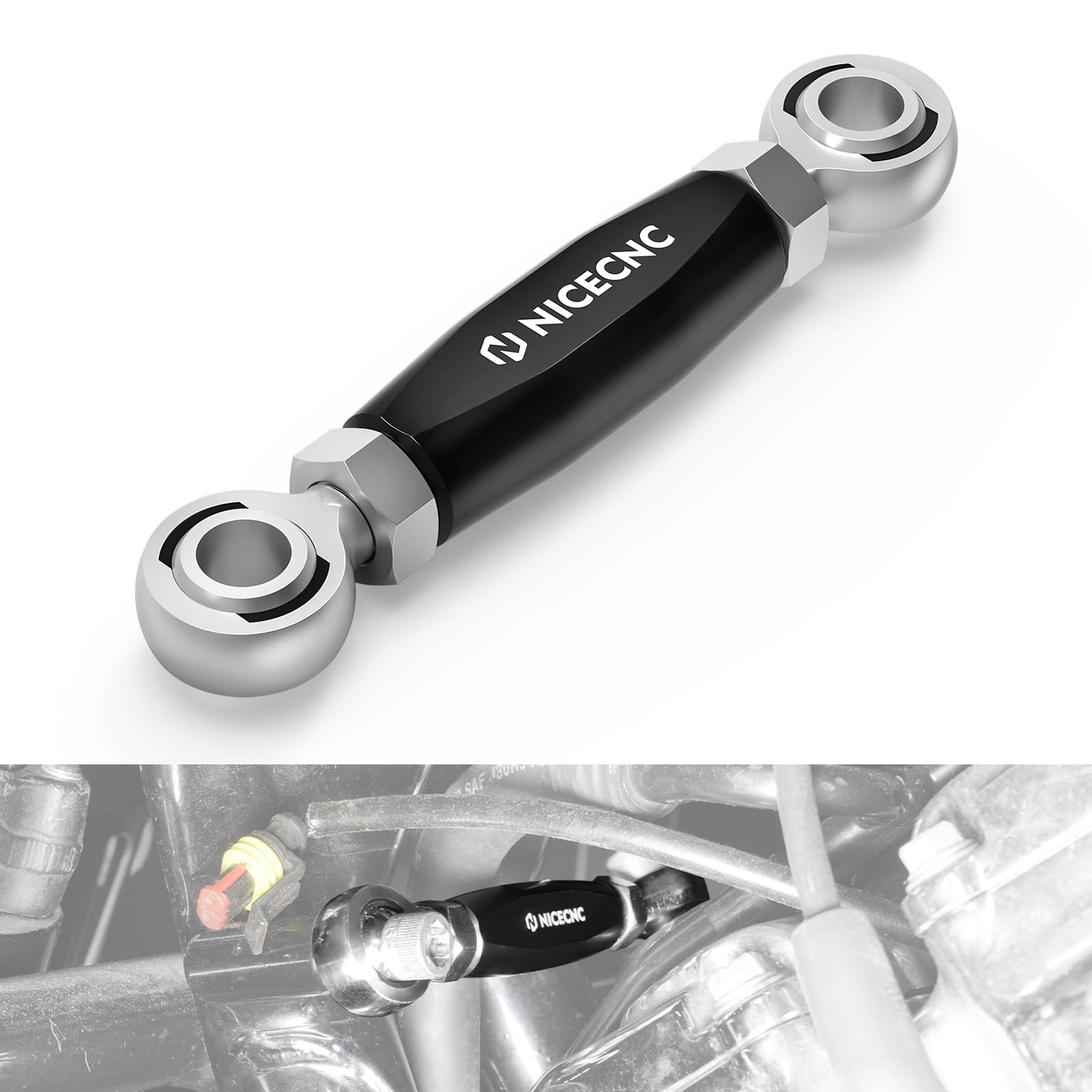 Amazon.com: NICECNC Black Front Engine Mount Stabilizer Link