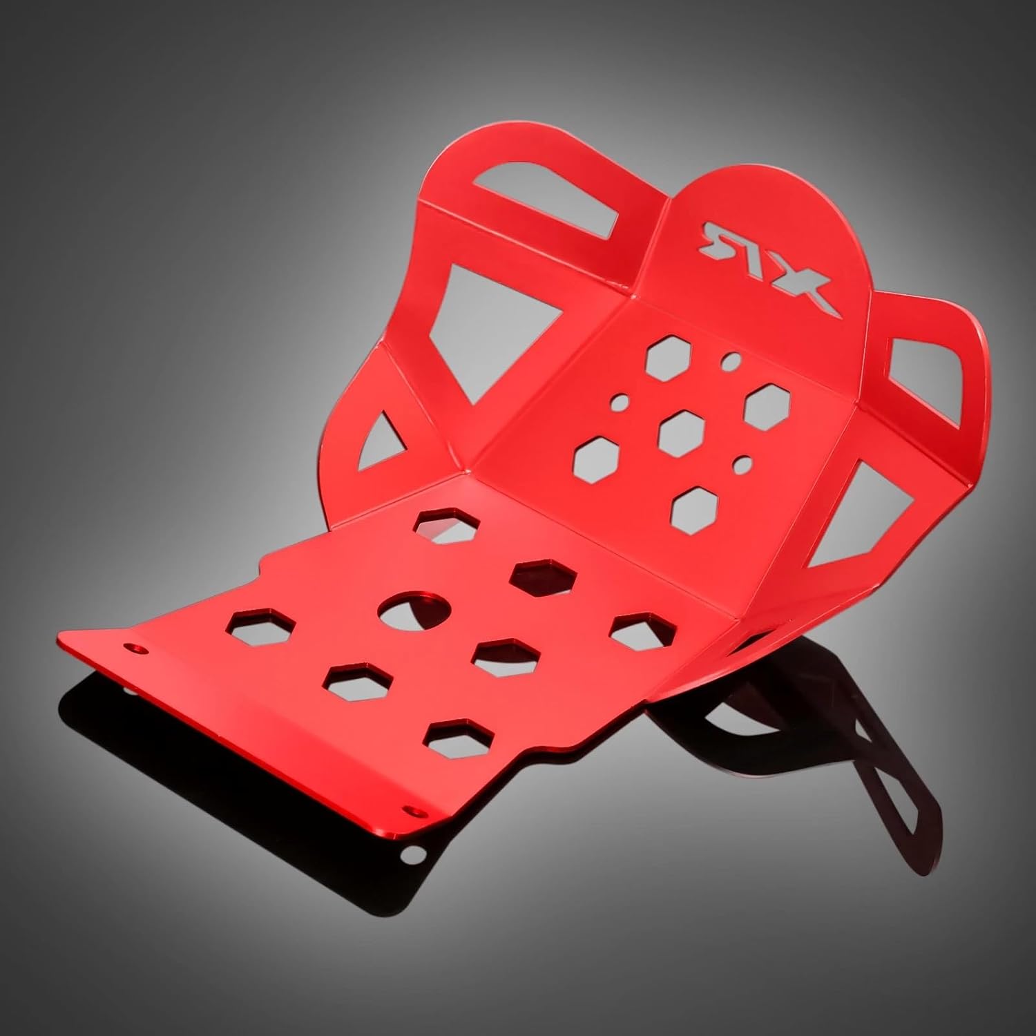 XR150L Skid Plate - Front Engine Bash Cover Guard Compatible with 2023~2025 XR125L XR150L - Skidplate Thickness Enhancement (Red)
