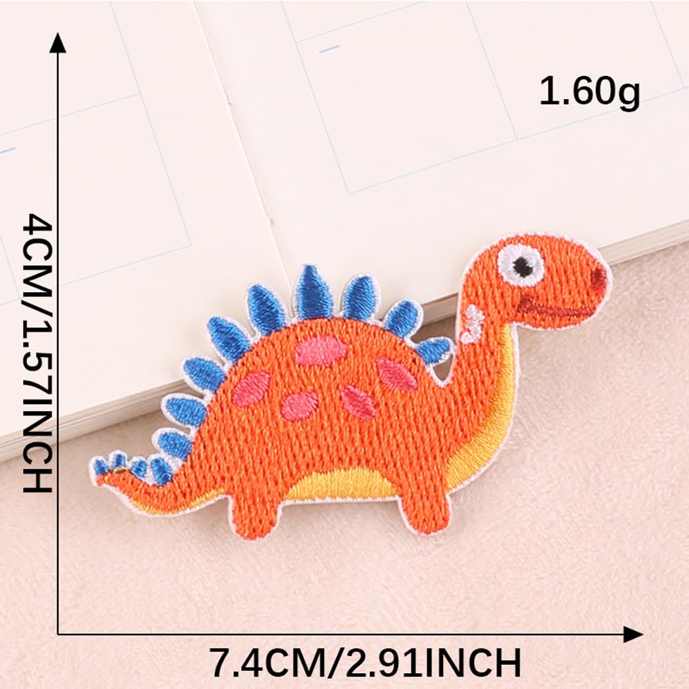 Woohome Dinosaurus opstrijkbare patches 7 stuks dinosaurus thema logo Woohome Dinosaurus opstrijkbare patches 7 stuks dinosaurus thema logo