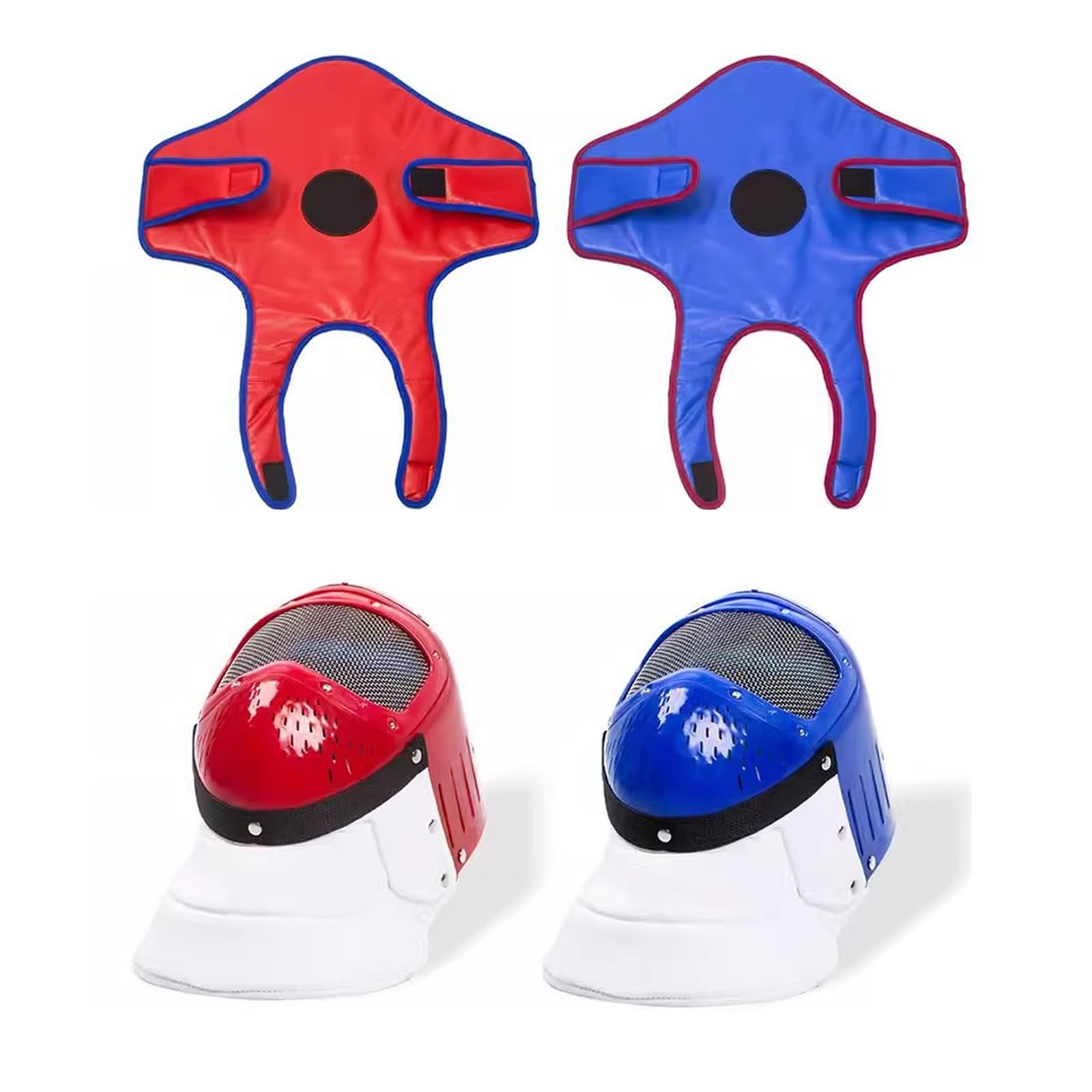 Fechtausrüstung for Das Fechttraining Von Kindern, 3-teiliges Starterset for Das Fechten, Einschließlich Biegbarem Säbel, Schutzunterhemd Und Maske, for Trainingsroutinen Von Kindern(Red)