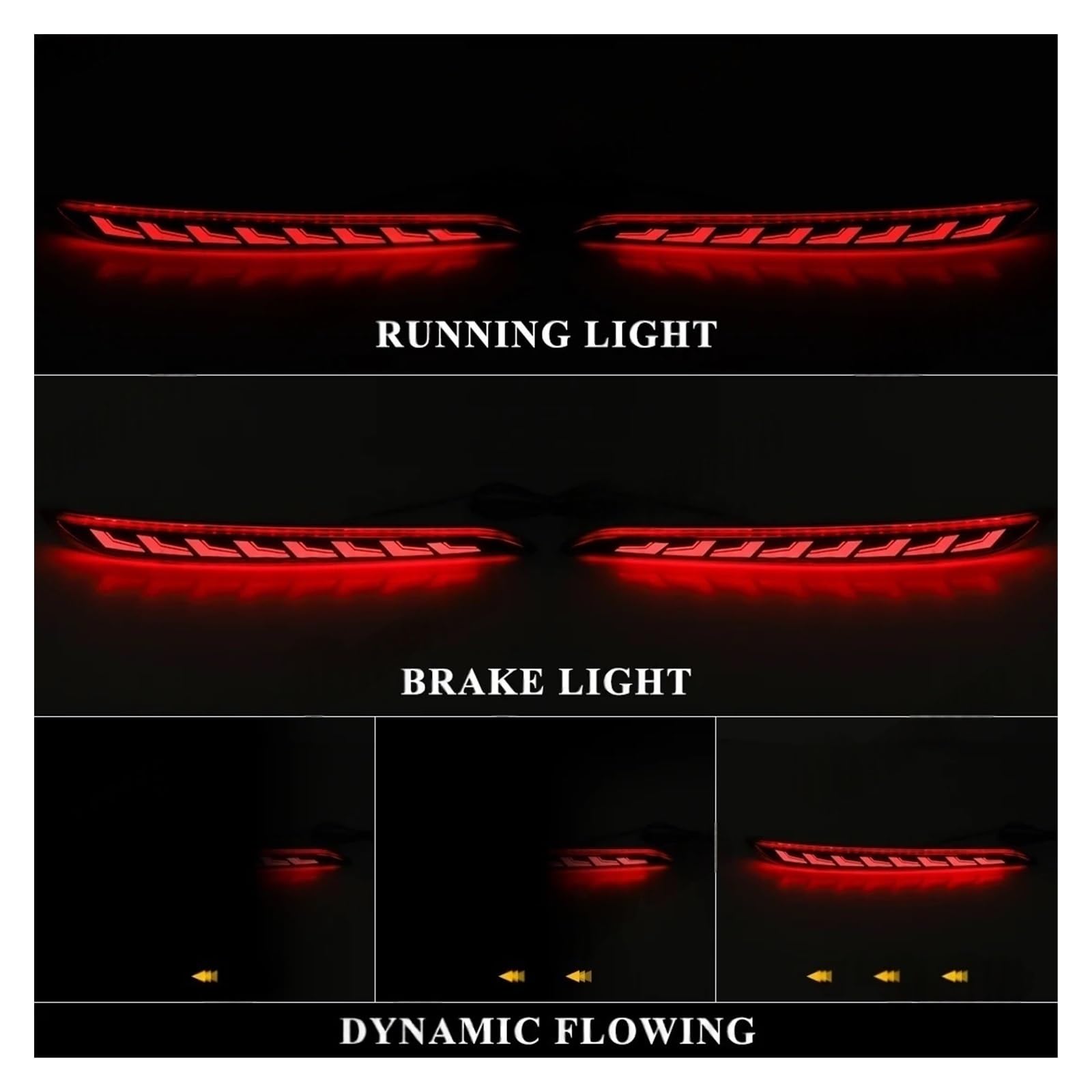 Conjunto piloto trasero coche Luz LED De Parachoques Trasero Animación Inicio Para Sonata 2015 2016 2017, Luces Señal Giro Dinámicas, Reemplazo Lámpara Trasera Freno Parada