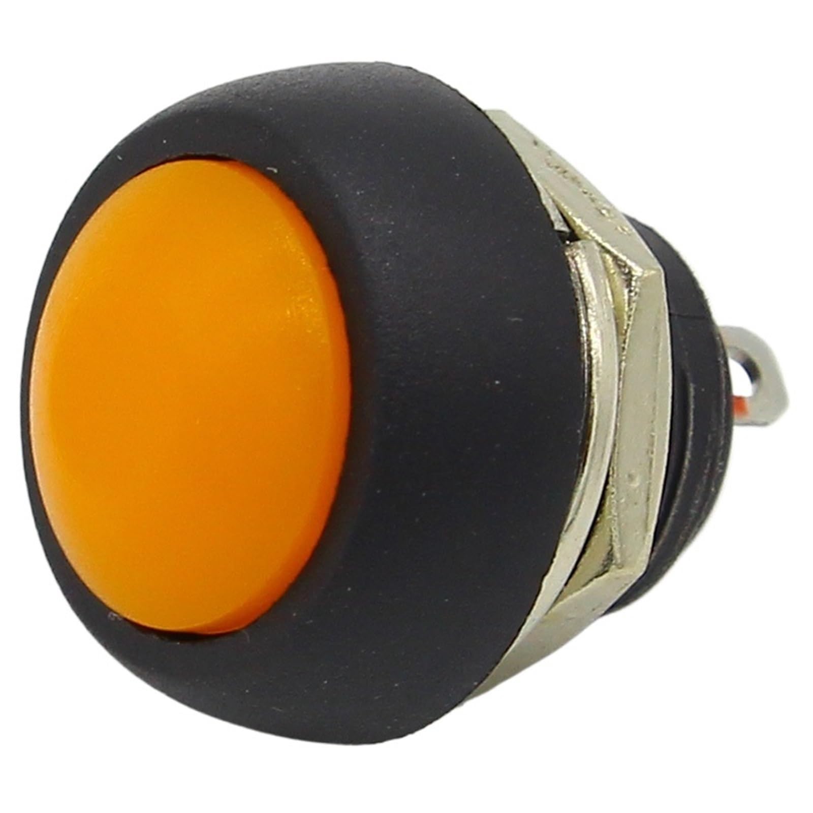 Interrupteur bouton-poussoir 12mm momentané orange mini - 8