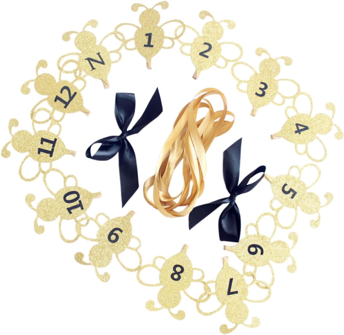 St Birthday Photo Clip Banner Number Shape Paper