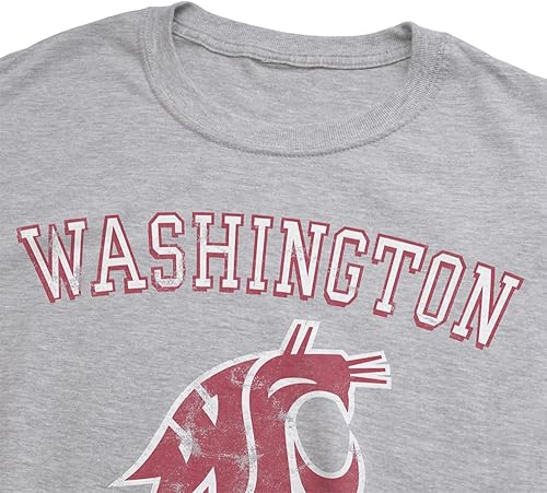 Miniatura 8 de Campus Lab Official NCAA Classic Distressed Collegiate Classic Ring-Spun T-Shirt Unisex for Men & Women Collection