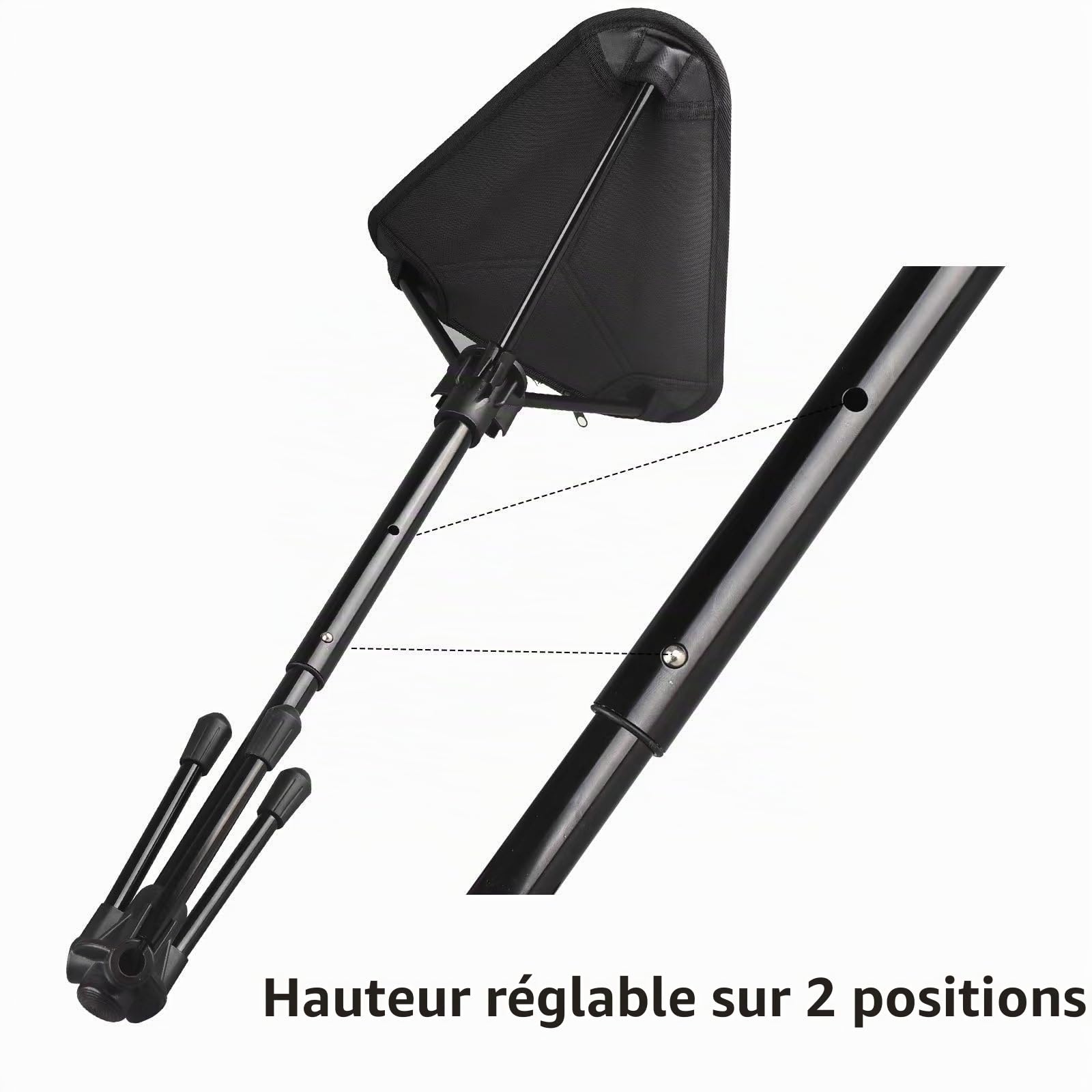 Vnook Tabouret télescopique d'extérieur, Tabouret de Chaise télescopique de pêche à siège Portable