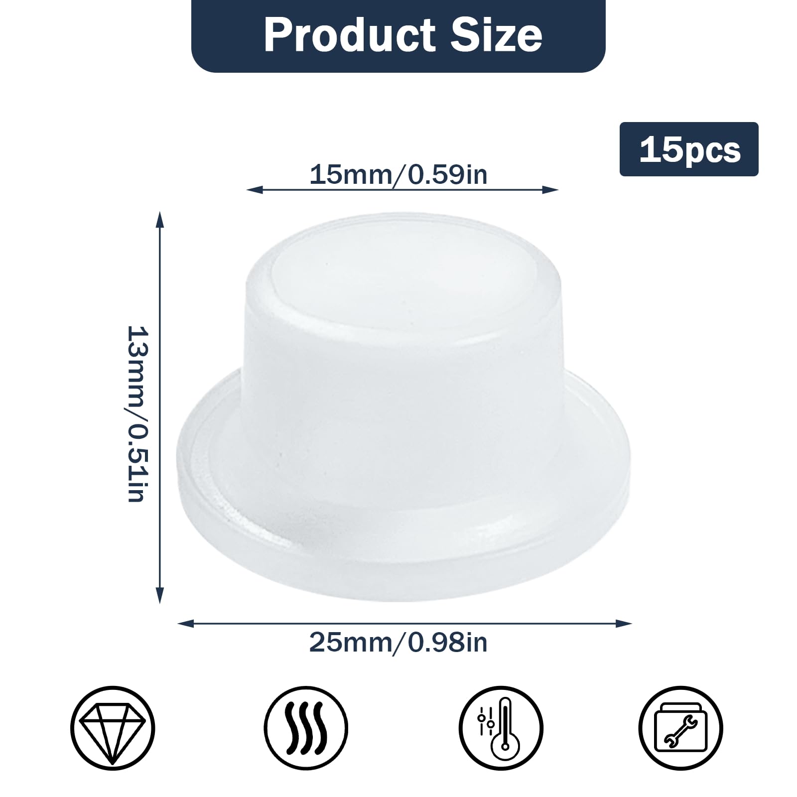 30 Guarnizioni In Silicone Per Rubinetti 1/2 Pollice - Resistente A Caldo/Freddo, Antigoccia - Foto 7