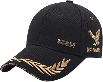 Baseball Cap with Embroidery, Mens Cotton Baseball Cap