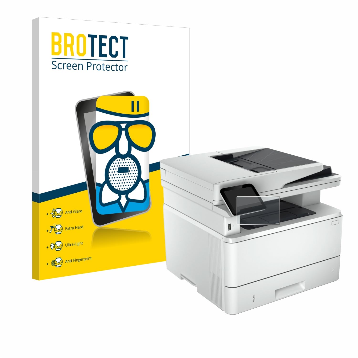 brotect Anti-Glare Glass Screen Protector Matte compatible with HP Color LaserJet Pro M479fdn - Anti-Scratch 9H Protection Film