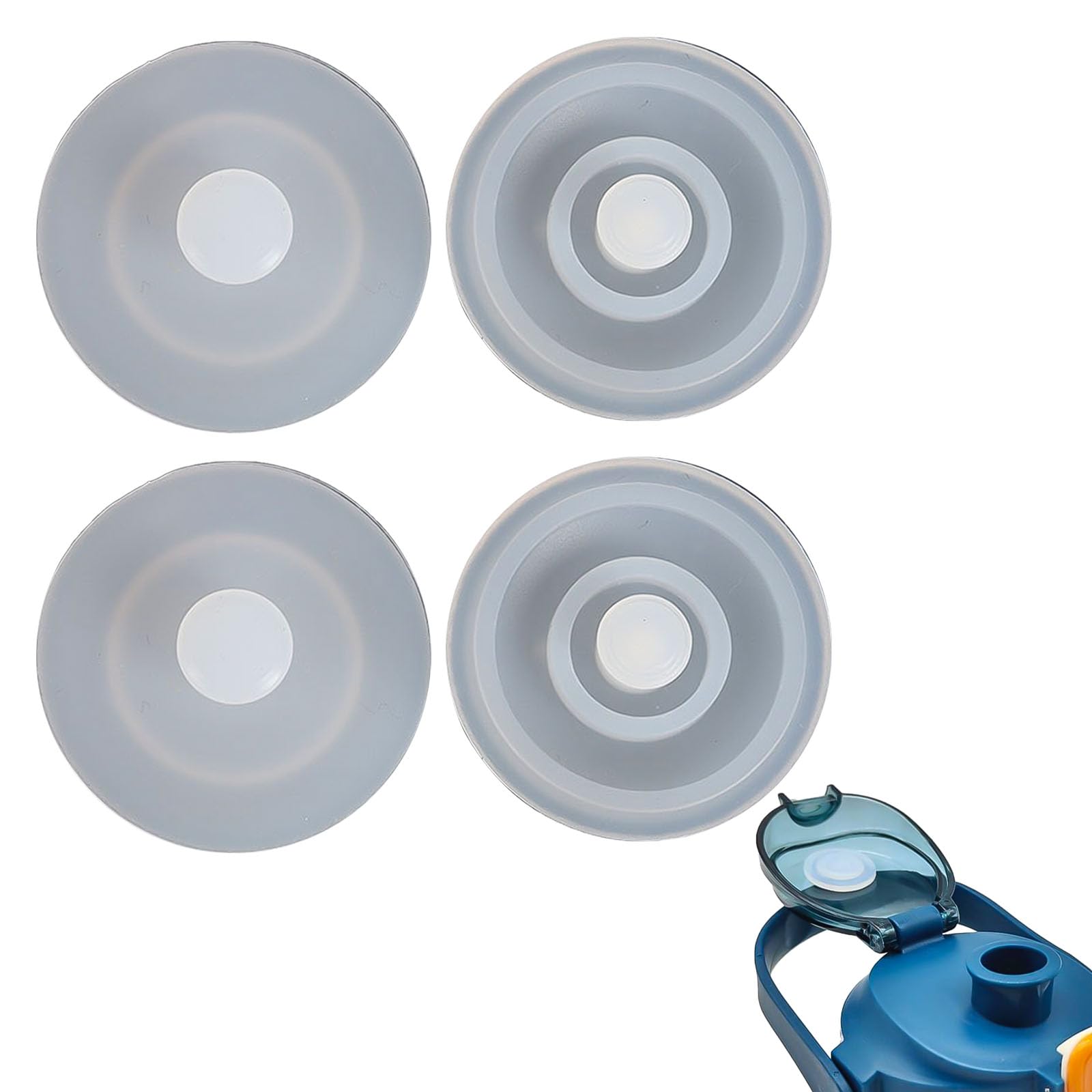 guarnizioni di Ricambio Borraccia Sportiva 4 Pezzi Anello di Tenuta in Silicone Compatibile con Tappo WMB One sigillante per borracce riutilizzabili Facile da Pulire per Uso Quotidiano