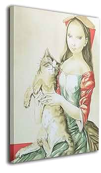 藤田嗣治　可愛い子猫の油彩画 金色フレーム付き 藤田嗣治 可愛い子猫の油彩画 金色フレーム付き - メルカリ