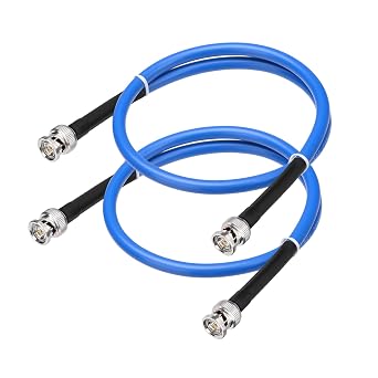 Yuslao 12G SDI Cable 2FT BNC Male to Male Video Coaxial Cable RG6 Coaxial Cable 75 Ohm Ultra Low Loss for 8K 4K 6G-SDI 3G Video Security Camera SDI ConverterStraight,2 Pcs.