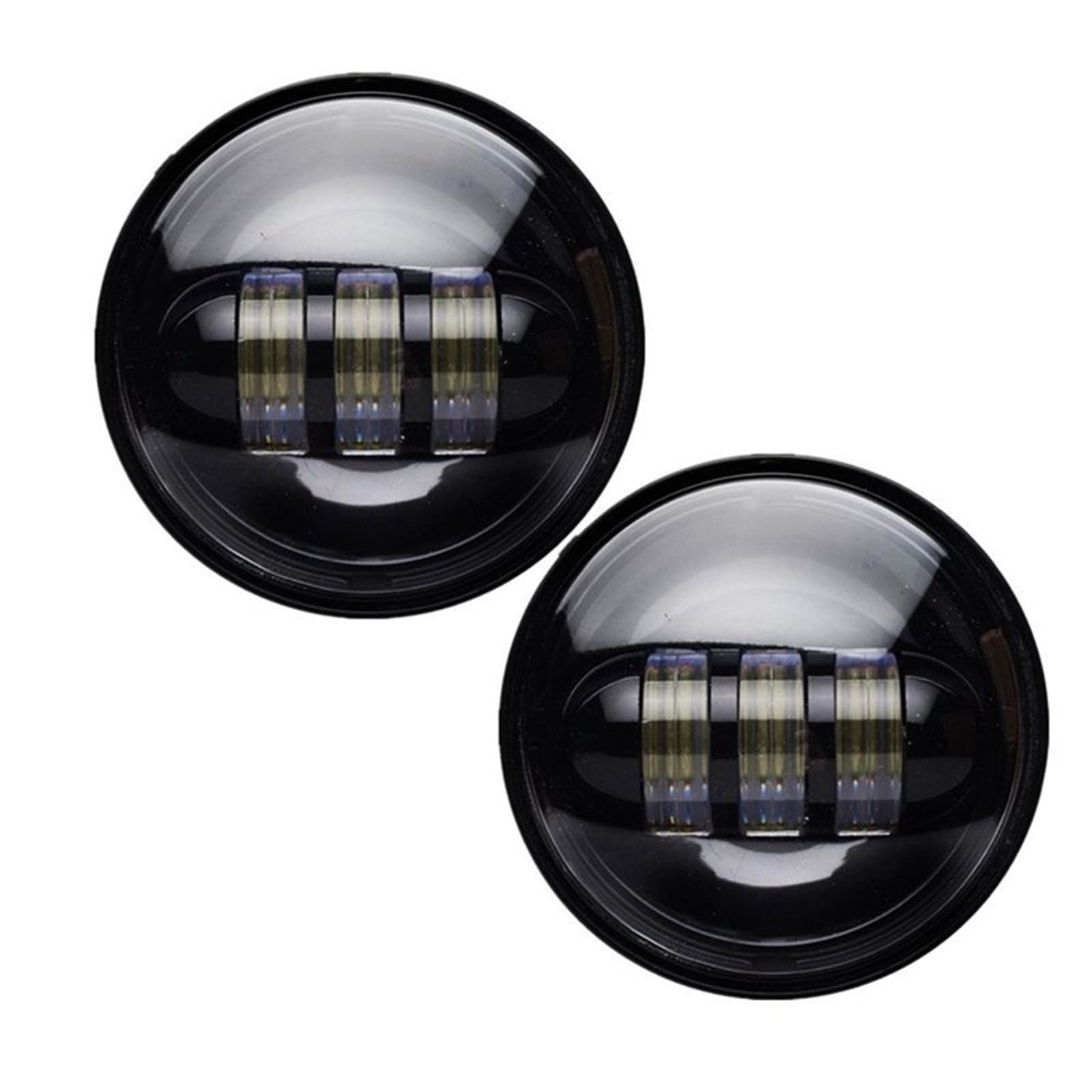 Faro Moto Per FLHTCU Per FLSTC Per FLHRC LED Fendinebbia | 2 pezzi 4,5 pollici LED che passano luce LED fendinebbia moto luce ausiliaria proiettore per moto lampada guida