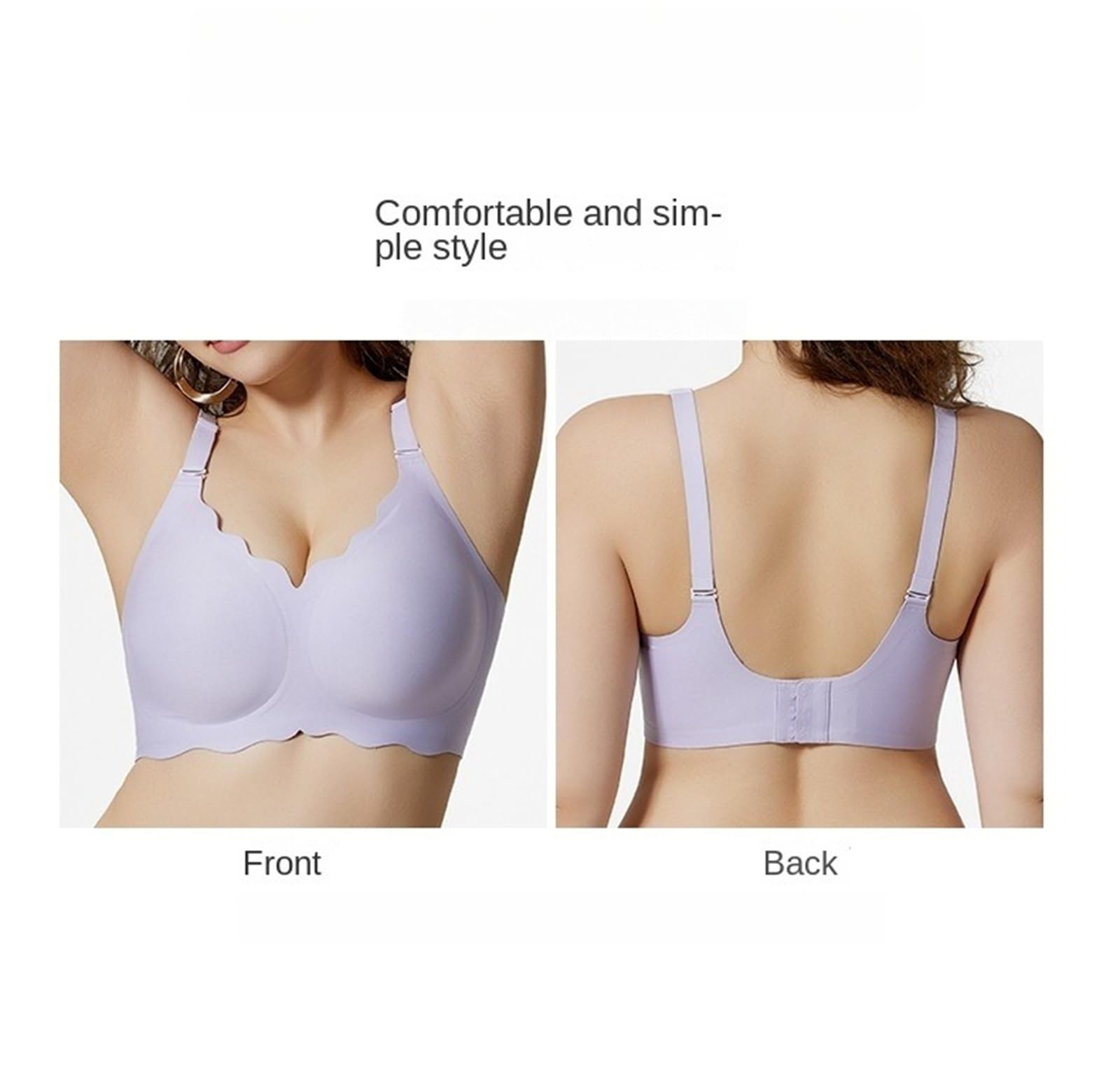 Sujetadores de gelatina sin varillas para mujer, cobertura completa, cómodos, push up, para dormir todos los días, brasier suave, brasier reductor para mujer