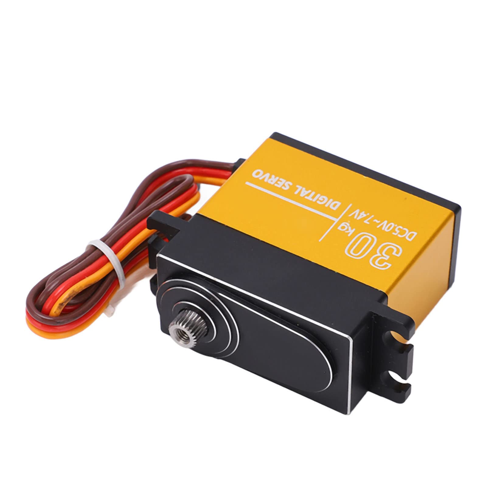 Alomejor Servo Digital 30KG, Engranaje Metálico Impermeable con Brazo 25T
